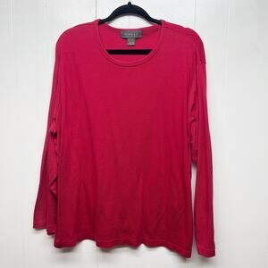 Lane Bryant Women's Red Long Sleeve Top Size 26/28 Capsule Breathable Baselayer